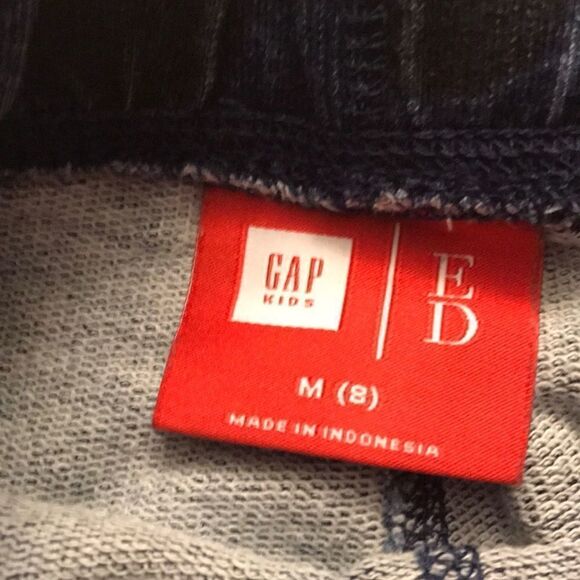 (5/$25) Gap Kids ED Navy & black polka dot joggers - Picture 2 of 4